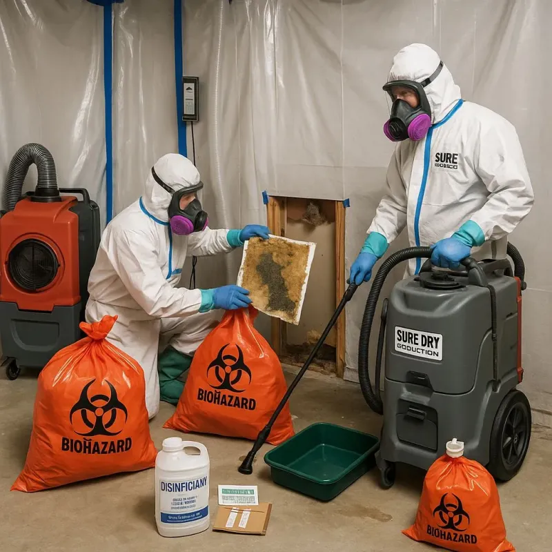 Contaminated Water Handling Protocols process in Mucarabones, PR